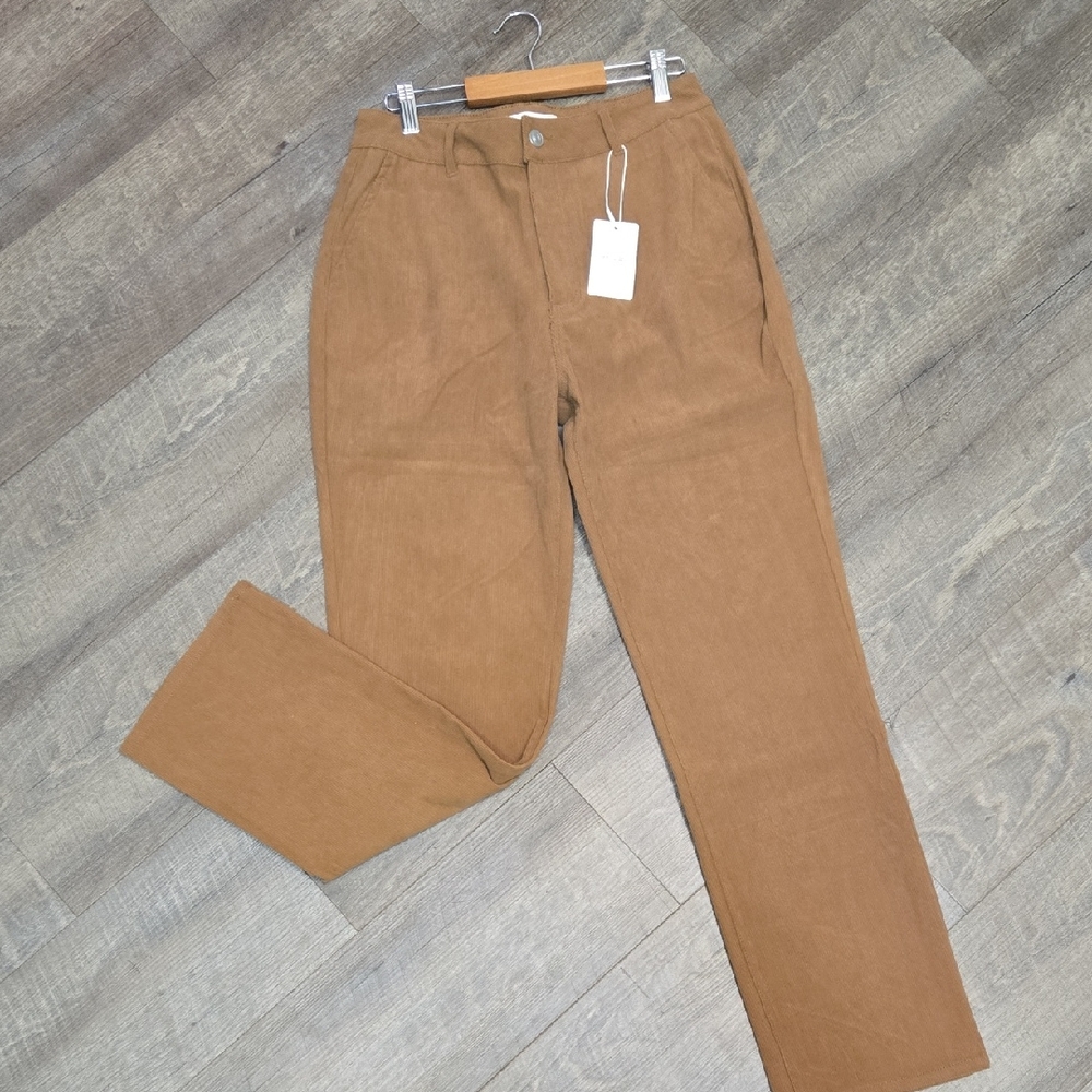 Active USA Women's Tan Straight Leg Pants